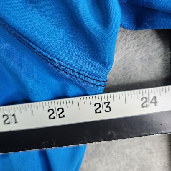 Mens Port Authority Black & Blue Jacket Polyester Full Zip Mock Neck Size XL - Picture 9 of 11